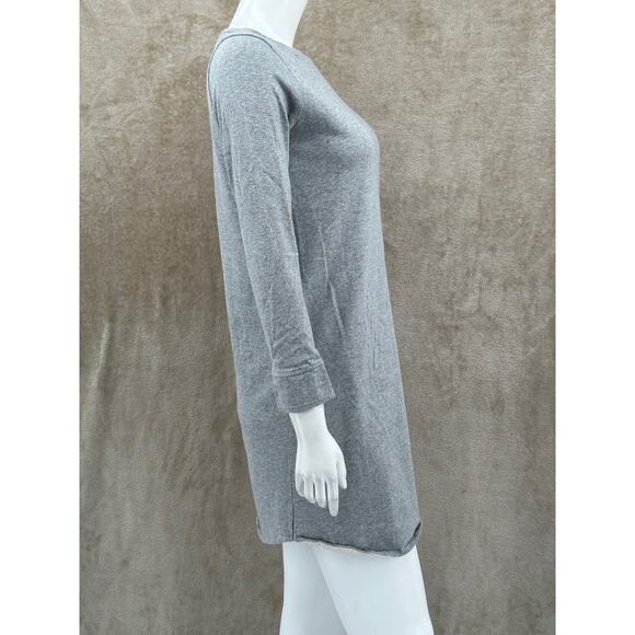 Urban Research Doors Dress Women 1 Gray Sweatshirt Organic Cotton Pockets Casual - Picture 3 of 10